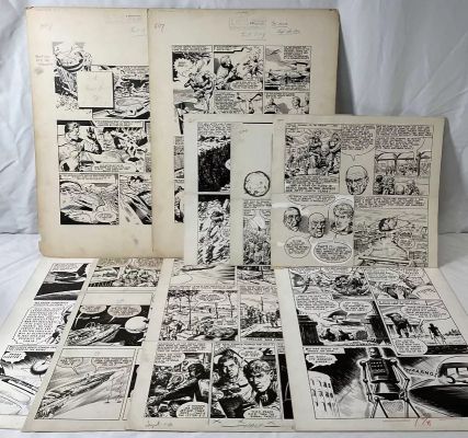 A selection of Sci- Fi original comic book art including comic strips for CAPTAIN CONDOR (1960, | Excalibur Auctions