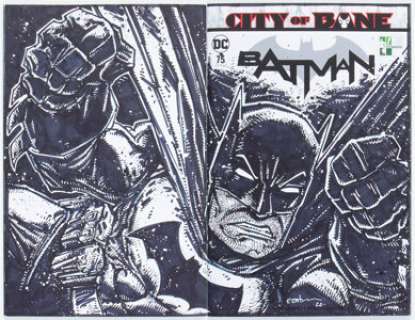 Kevin Eastman Batman #75 Wraparound Sketch Cover Variant Original Art (DC, 2019) CGC Signature Series NM/MT 9.8 - | Heritage