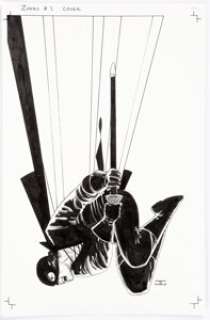 John Cassaday Zorro  #1 Cover Original Art (Dynamite, 2008). Zorro takes charge on this cover by John Cassaday. - | Heritage