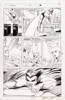 Colleen Doran and Al Milgrom X-Factor #55 Story Page 15 Original Art (Marvel, 1990). The Beast has a unique way of - | Heritage