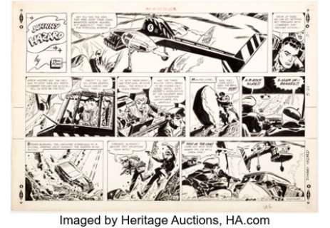 Robbins, Frank - Frank Robbins Johnny Hazard Sunday Comic Strip Original Art dated 5-21-61 (King Features Syndicate, 1961)....