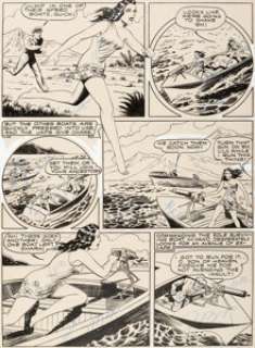 Winter, Charles Allen | Charles A. Winter Fight Comics #18 Story Page 11 Shark Brodie Original Art (Fiction House, 1942).... | Heritage