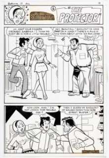 Stan Goldberg and Jon D’Agostino (attributed) Sabrina, the Teenage Witch #13 Complete 6-Page Story "The Protector" Original Art (Archie, 1973). (Total: 6 Original Art) | Heritage