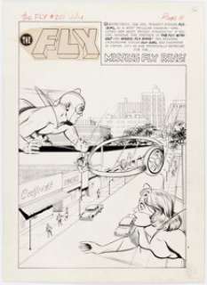 John Rosenberger Adventures of the Fly #20 Complete 12-Page Story Original Art (Archie, 1962). (Total: 12 Original Art) | Heritage