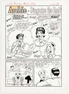 Bob White and Marty Epp Life with Archie #15 Complete 6-Page Chapter "Disguise the Limit!" Original Art (Archie, 1962). (Total: 6 Original Art) | Heritage