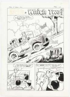 John Rosenberger and Marty Epp Archie’s Pals ’n’ Gals #40 Complete 5-Page Story "Which Two?" Original Art (Archie, 1967). (Total: 5 Original Art) | Heritage