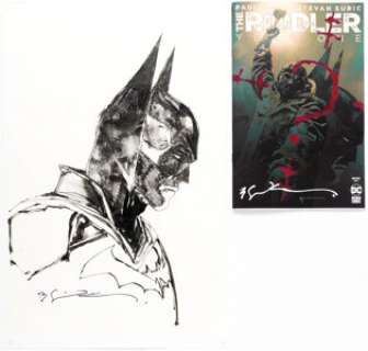 Bill Sienkiewicz The Riddler: Year One #6 Batman Cover Original Art (DC, 2023). (Total: 2 Items)