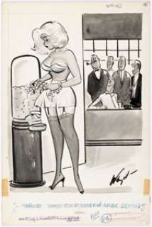 Bill Wenzel Gee-Whiz April-1961 Single Panel Gag Cartoon Illustration Original Art (Humorama, 1961). | Heritage