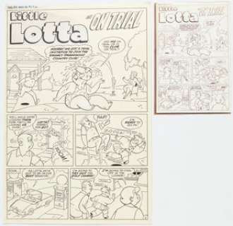 Sid Couchey Little Max Comics #72 "On Trial" Little Lotta Complete 5-Page Story Original Art (Harvey, 1961). (Total: 10 Original Art) | Heritage