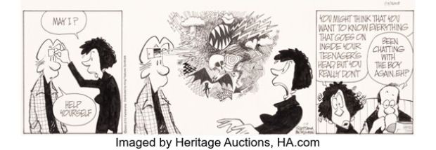 Jerry Scott and Jim Borgman Zits Daily Comic Strip Original Art dated 1-13-03 (King Features Syndicate, 2003). | Heritage