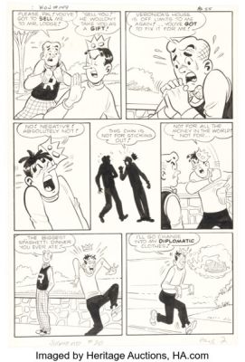 Samm Schwartz Archie’s Pal Jughead #70 "The Build Up" Near Complete Story Original Art Group of 5 (Archie, 1961). (Total: 5 Original Art) | Heritage