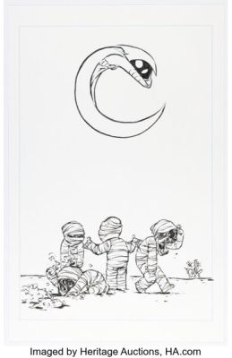 Scottie Young Moon Knight: City of the Dead #1 Variant Cover Original Art (Marvel, 2023). | Heritage