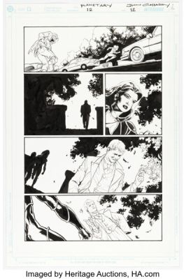 John Cassaday Planetary #12 Story Page 12 Original Art (DC/Wildstorm, 2001). | Heritage