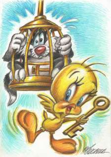 The Sylvester & Tweety - Original Drawing - Vizcarra, Joan Signed - Original Art | Catawiki