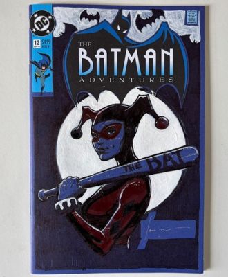 SAM HART Original Comic Art Blank Cover Harley Quinn Batman Adventures #12 | eBay Europe (Buy It Now)