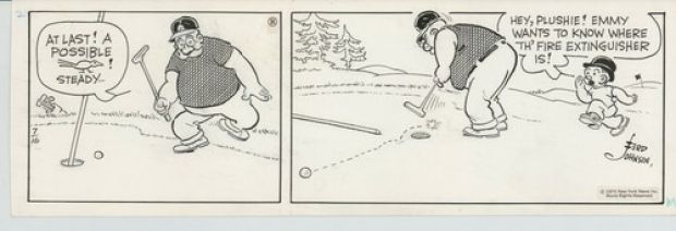 Moon Mullins Original Ink Daily Comic Strip Art signed Ferd Johnson 1974 B3003 | eBay US (Buy It Now)