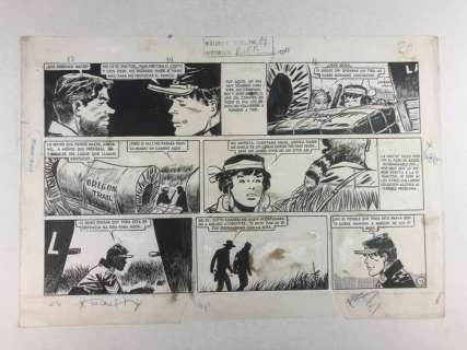 Sergente Kirk - Hugo Pratt - Hector Oesterheld - tavola originale - Loose page | Catawiki