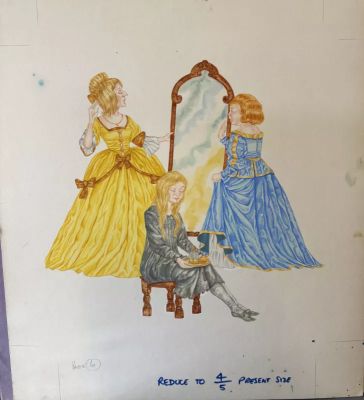 Lot 111 - Original Artwork For Cinderella Book 1970’s Andrew Skilleter Free Post In UK | misc / divers