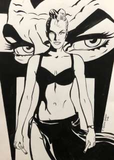 Diabolik - illustrazione originale di Giorgio Montorio - firmato - Loose page | Catawiki