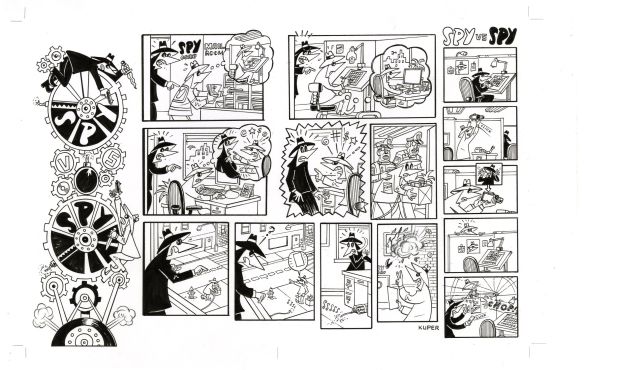 Peter Kuper | Spy vs. Spy Final: "Working" | Peter Kuper