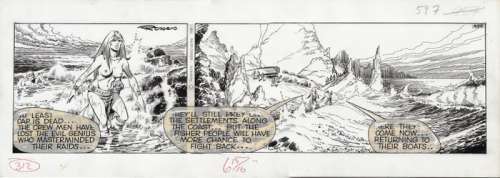 Axa - Original Strip #312 [English & Spanish] - Signed by Romero - Size: 50 x 18 cm - (1981) | Catawiki