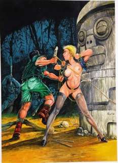 Playhouse Comix - Originele, geschilderde pagina - Formaat: 29 x 42 cm. - (2002) | Catawiki