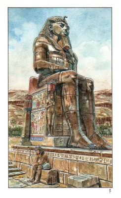 Federico Penco | La Valle dei Re a Luxor | Tavole Originali