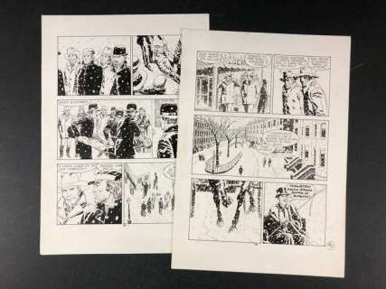 Tex n° 414 - Fabio Civitelli - 2x Tavole originali "Missione a Boston" - Loose page - First edition - (1995) | Catawiki