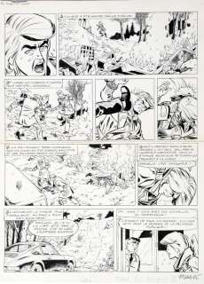 Tibet | Ric Hochet, planche n°13 Ã  l’encre de Chine … | Banque Dessinée