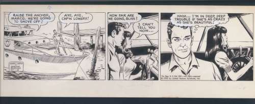 Wayne Boring | Wayne Boring Strip Art - Davy Jones Shoves Off Issue Davy Jones Page 10-8-1970 | Koch Comic Art