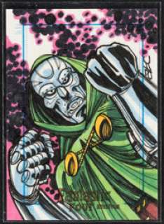 2008 Rittenhouse Fantastic Four Archives - Doctor Doom by Adam Cleveland - Sketch Card | Heritage