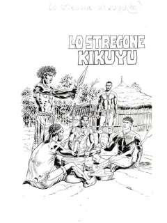 Mister No - R. Diso - Cover originale inedita "Lo strgone Kikuyu" - Loose page - (1990) | Catawiki