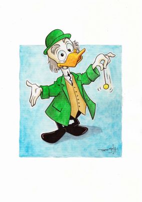 Ludwig Von Drake as Professor Calculus | Corner4art