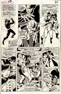 John Buscema George Klein - avengers 59 pg 16 (marvel, 1968) 1st app yellowjacket, 3rd app vision