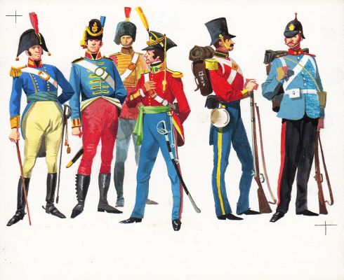 Ferdinando Tacconi | Uniformi Esercito inglese: Artiglieria 1809-1890 | Tavole Originali