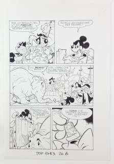 Massimo De Vita, Topolino n. 1783 - Tavola Originale "Brividi al Circo" - Loose page - First edition - (1990) | Catawiki