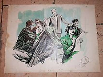 Ugo Matania - Ugo Matania - 8x illustrazioni originali - Page volante - (1952)