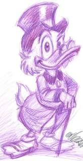 Joan Vizcarra | Scrooge McDuck - Original Drawing - Joan Vizcarra | Catawiki