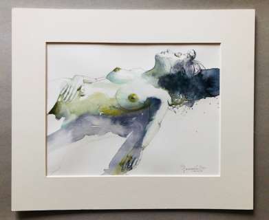 Giovanna Casotto | Giovanna Casotto - Original watercolor illustration with passepartout - signed - Page volante - Exemplaire unique - (2021) | Catawiki