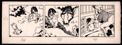 Calvo, Edmond-François | Calvo, Edmond-François - Originele strook - Coquin le petit Cockèr - (1946/1948) | Catawiki