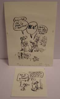 Kort, Hein de | Kort, Hein de - 2 Originele tekeningen - Heb je erg honger? + Ja, ik wil een miljonair | Catawiki