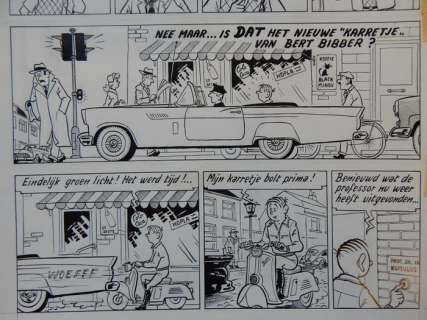 Pom (Jozef Van Hove) | Piet Pienter en Bert Bibber 13 - Originele pagina (p.3) - De anti-zwaartekracht - (1959) | Catawiki