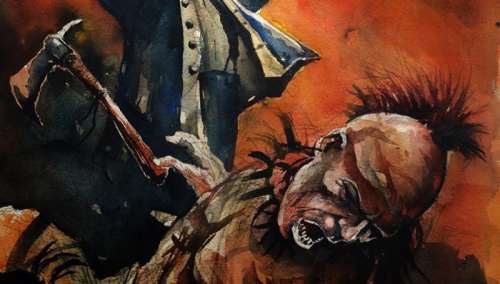 Carlos Barocelli | Carlos Barocelli - Acquerello originale di Carlos Barocelli - Page volante - Exemplaire unique - (2013) | Catawiki