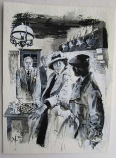 Follet, René | Follet, René - Originele tekening - Edmund Bell - Les sept secrets de Lavender Hill - (1986) | Catawiki