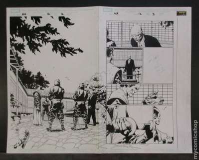 Original Art for New Avengers (1st Series) Issue 12, Pages 2 and 3 by David Finch and Danny Miki | mycomicshop.com