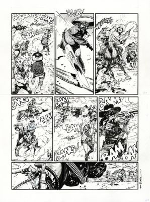 R.M. Guera | “Tex: l’uomo dalle pistole d’oro” – Tex Romanzi a Fumetti #9 – tav.32 | Cart Gallery