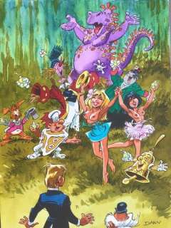 Dany | Dany - Dessin original couleur - Olivier Rameau - Surprise ! | Catawiki