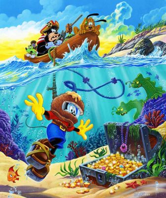 Moreno Chiste | “Topolino nell’Isola della Morte” – Illustrazione | Cart Gallery