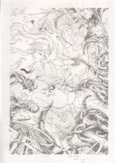 Jinky Coronado - Banzai Girl Pencil Art Sexy Bondage - 2001 - Signed