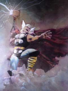 Le Hénanff, Fabrice | Le Hénanff, Fabrice - Dessin original couleur - Thor - (2021) | Catawiki